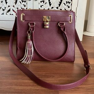 Maroon tote bag